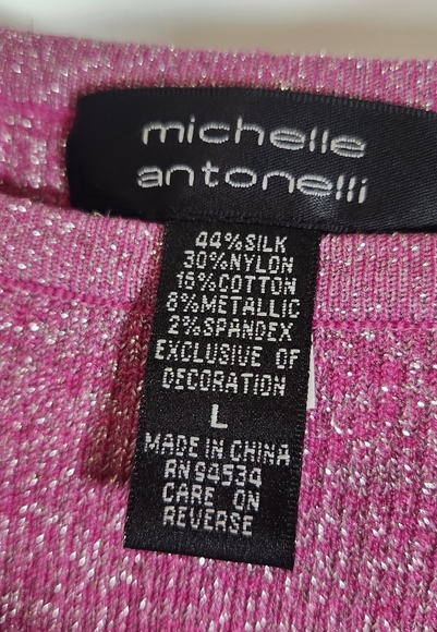 Vintage Michelle Antonelli Nitted Pink Sleeveless Camisole. - Picture 4 of 16